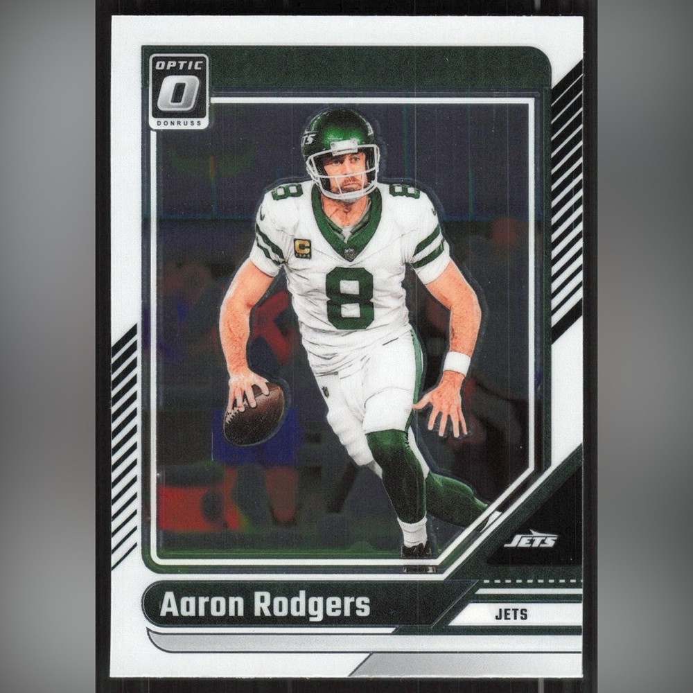 NY JETS AARON ROGERS Donruss Football Trading Card #152 PANINI DONRUSS OPTIC